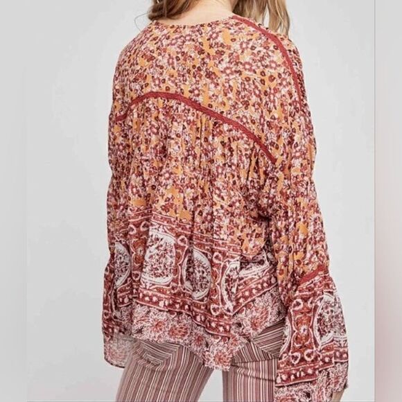 Free People XS Top Boho Cottagecore Fairy Grunge Whimsigoth Gypsy Bell Sleeves - Picture 14 of 15